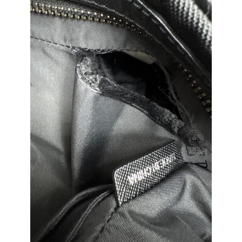 Burberry Nylon Leather Trim Crossbody Messenger Bag Black Unisex 14" x 13" - Picture 14 of 16